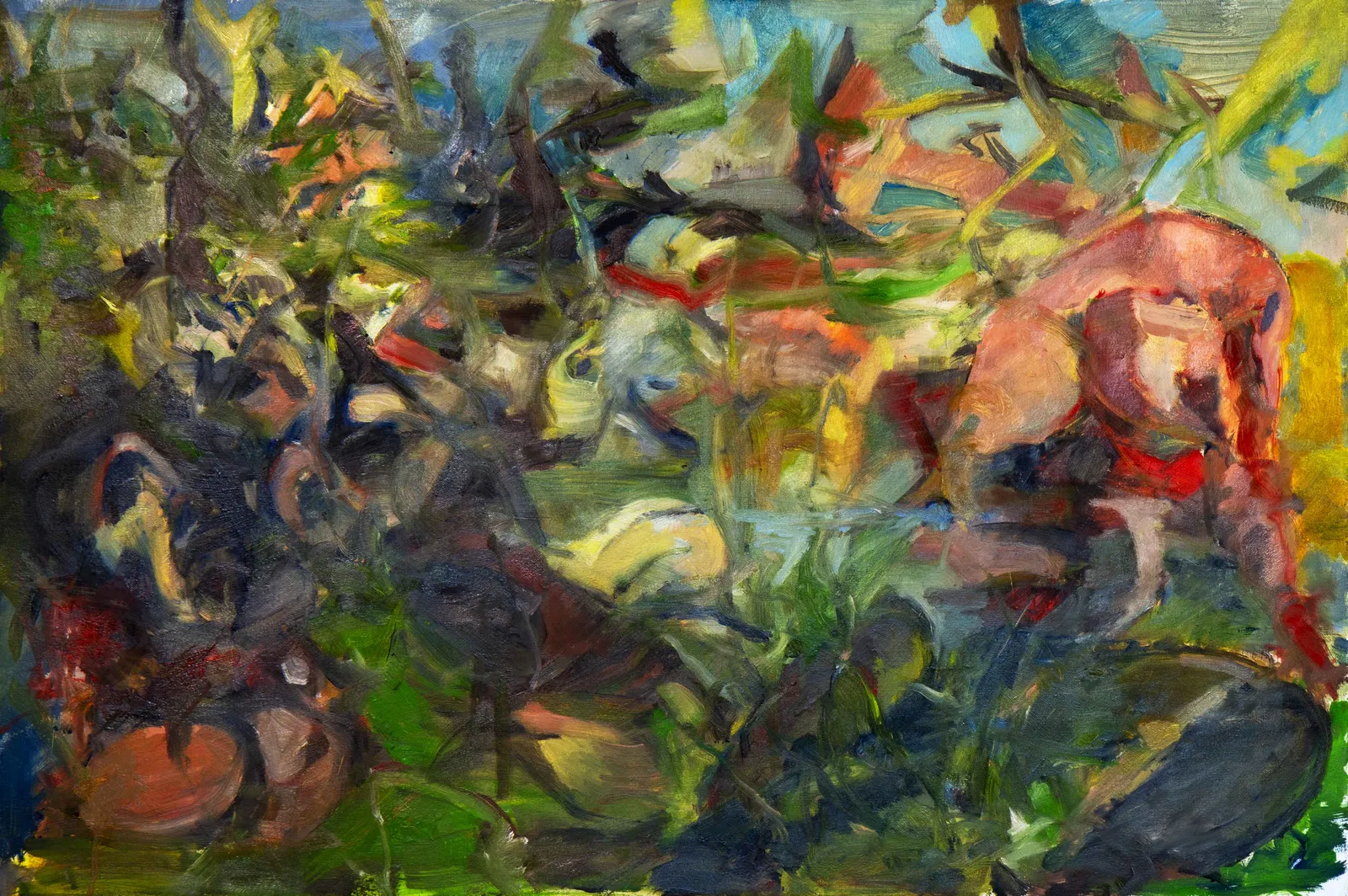 Mantis, 2026 · oil on canvas · 24 x 26 in